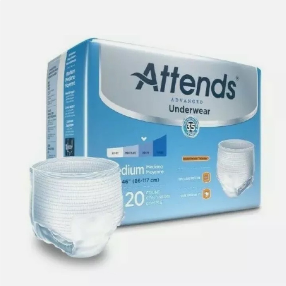 Attends Super Plus Absorbency Pull-On Protective Underwear 80 Count!